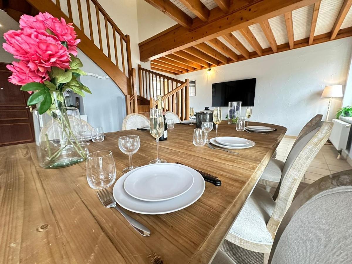 S Bayleved'Air Duplex Vue Chateau, Balneo Et Sauna Sedan Bagian luar foto